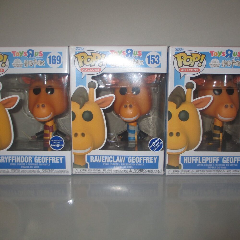 SET OF 3 Toys R Us – Harry Potter Geoffrey the Giraffe – NEW IN BOXES Funko POP!